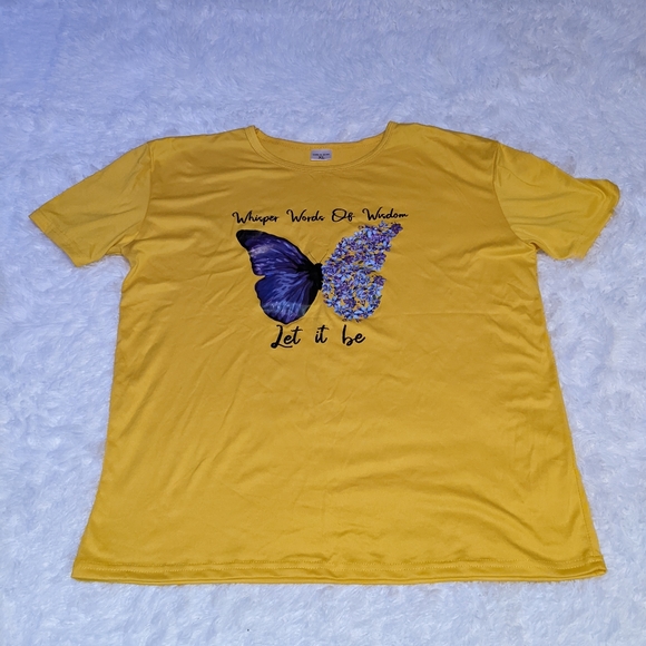 Whisper words of wisdom let it be yellow t-shirt - Picture 3 of 11